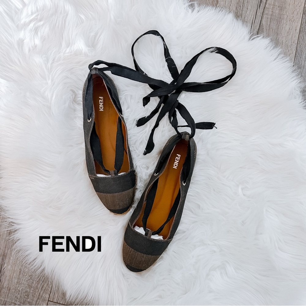 EUC FENDI Paquin Espadrille Flats